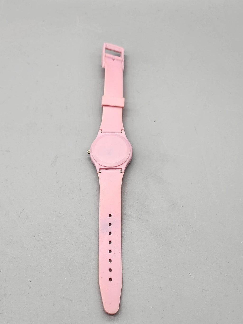 Girls Pink Muffy Ahead Of Her Time Bear Watch Plastic Band Analog Wristwatch