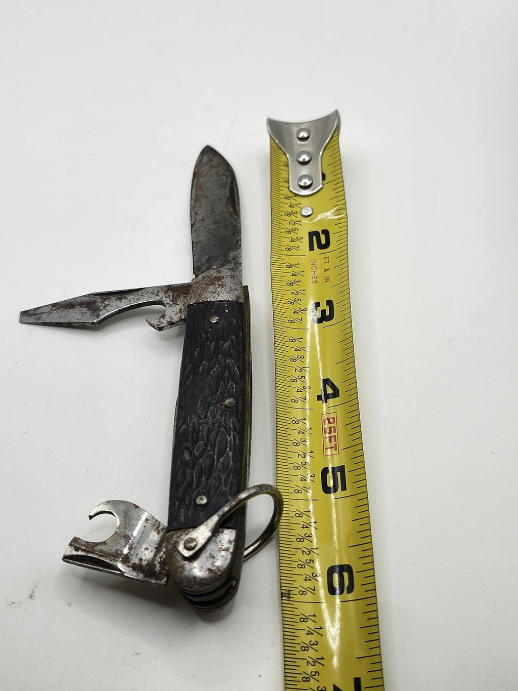 Vintage Imperial Pocketknife 3 Blade Spear Point Black Plastic Slipjoint EDC