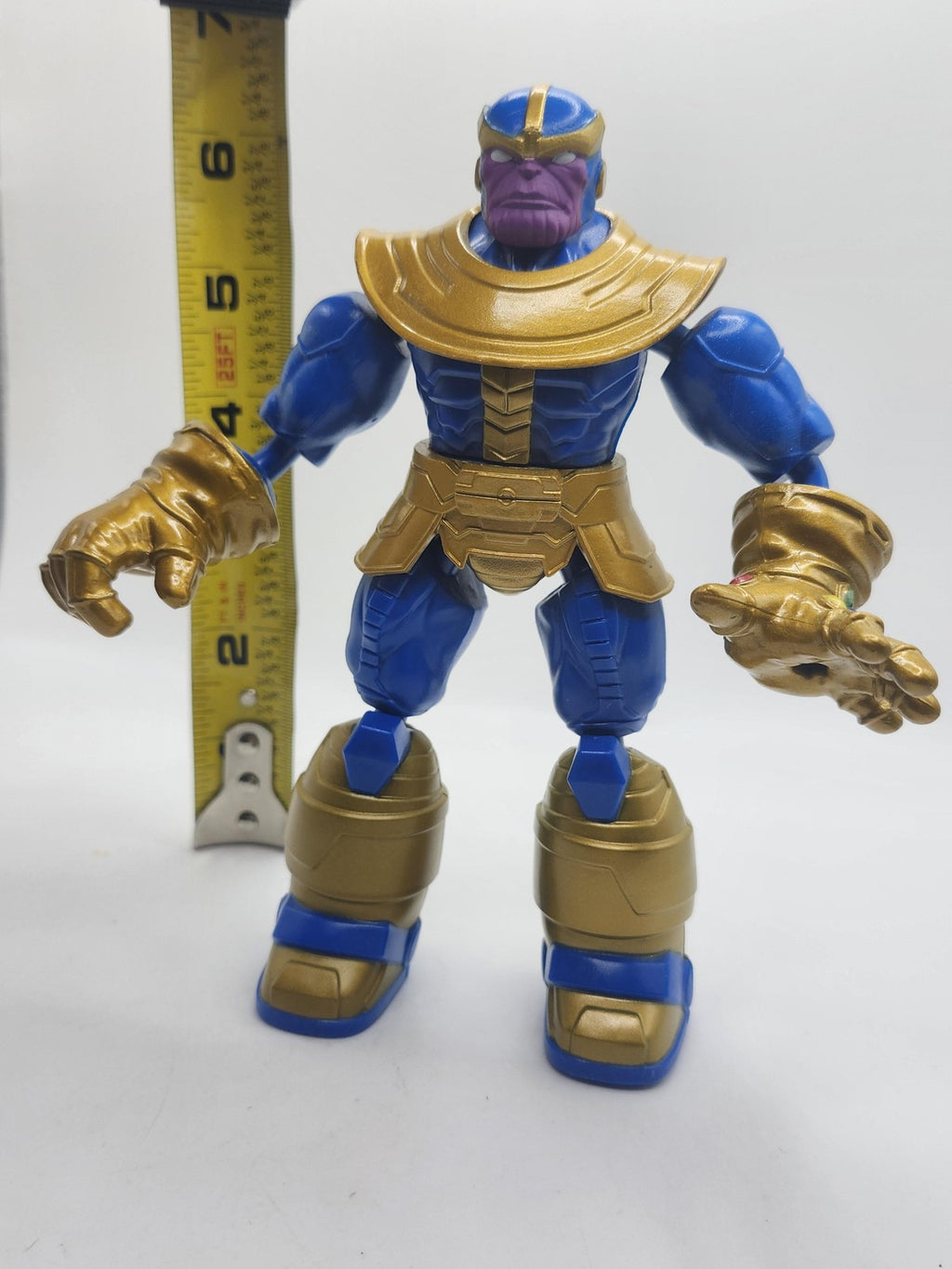 Marvel Thanos Action Figure Hasbro 9in Infinity Gauntlet Blue Gold Loose