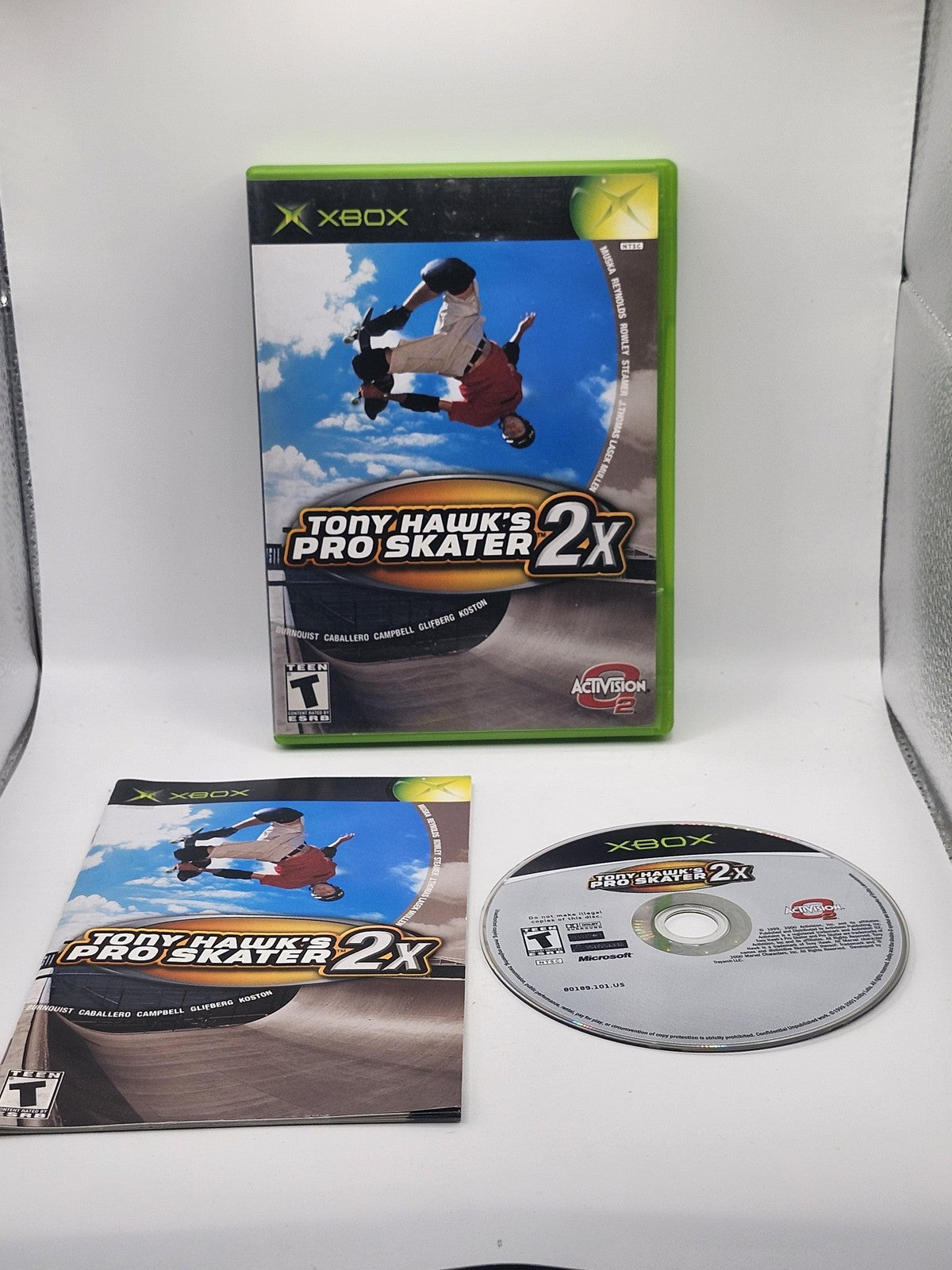Tony Hawk's Pro Skater 2X Xbox Game CIB Activision NTSC-U/C T Teen Sports 2001