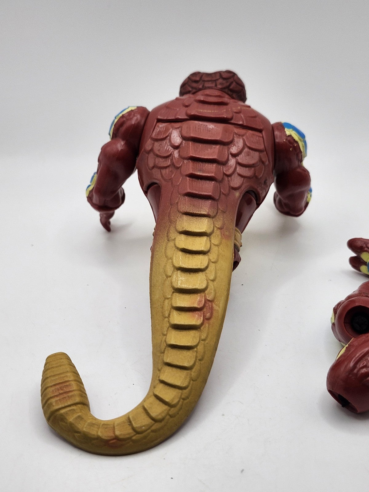 Snake Monster Action Figure Brown Yellow Belly Tail Plastic Toy Loose Fantasy