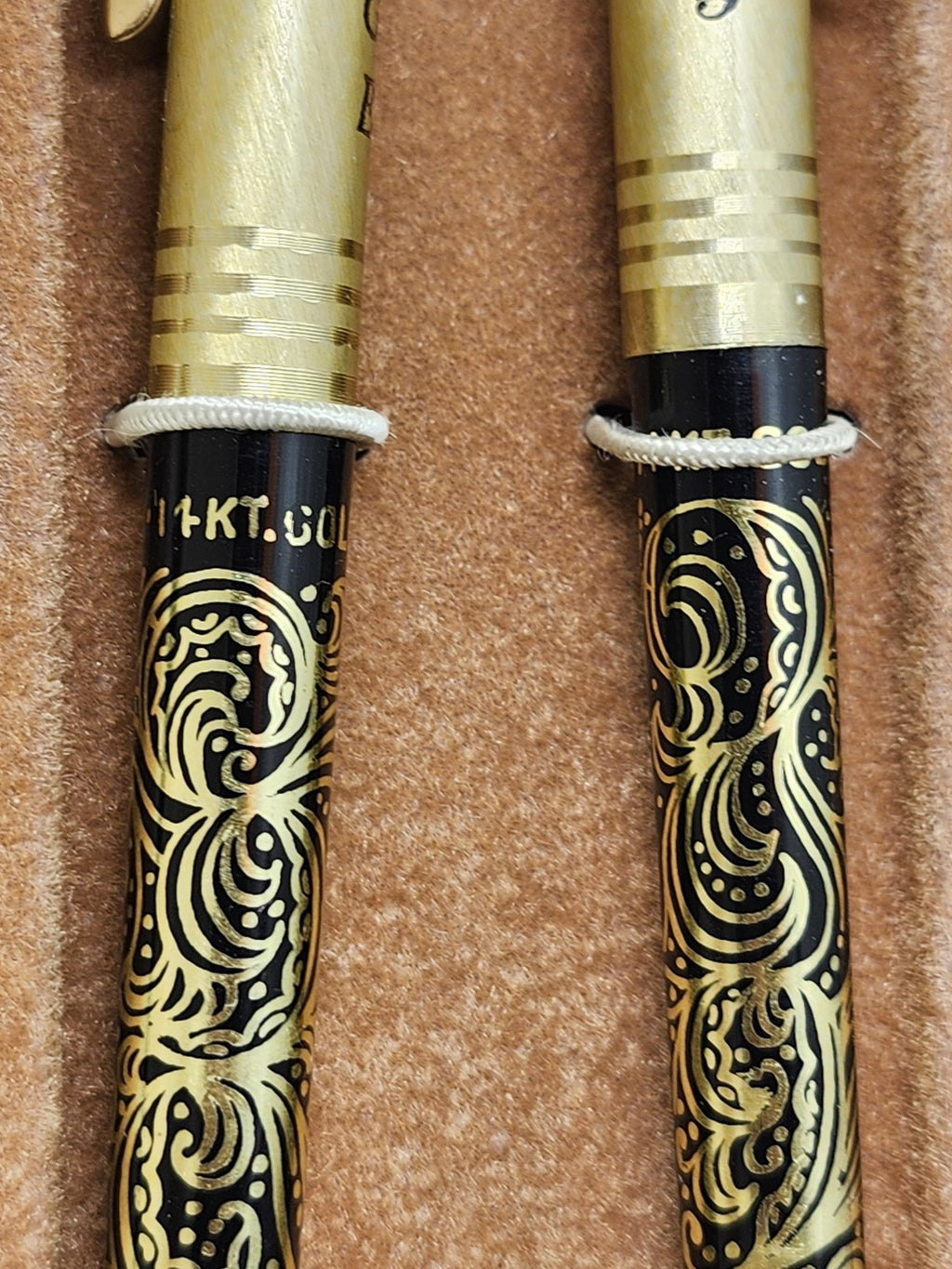 Vintage Chanel #5 Arpege Perfume Ballpoint Pens Lot 2 Black Gold Parts Repair
