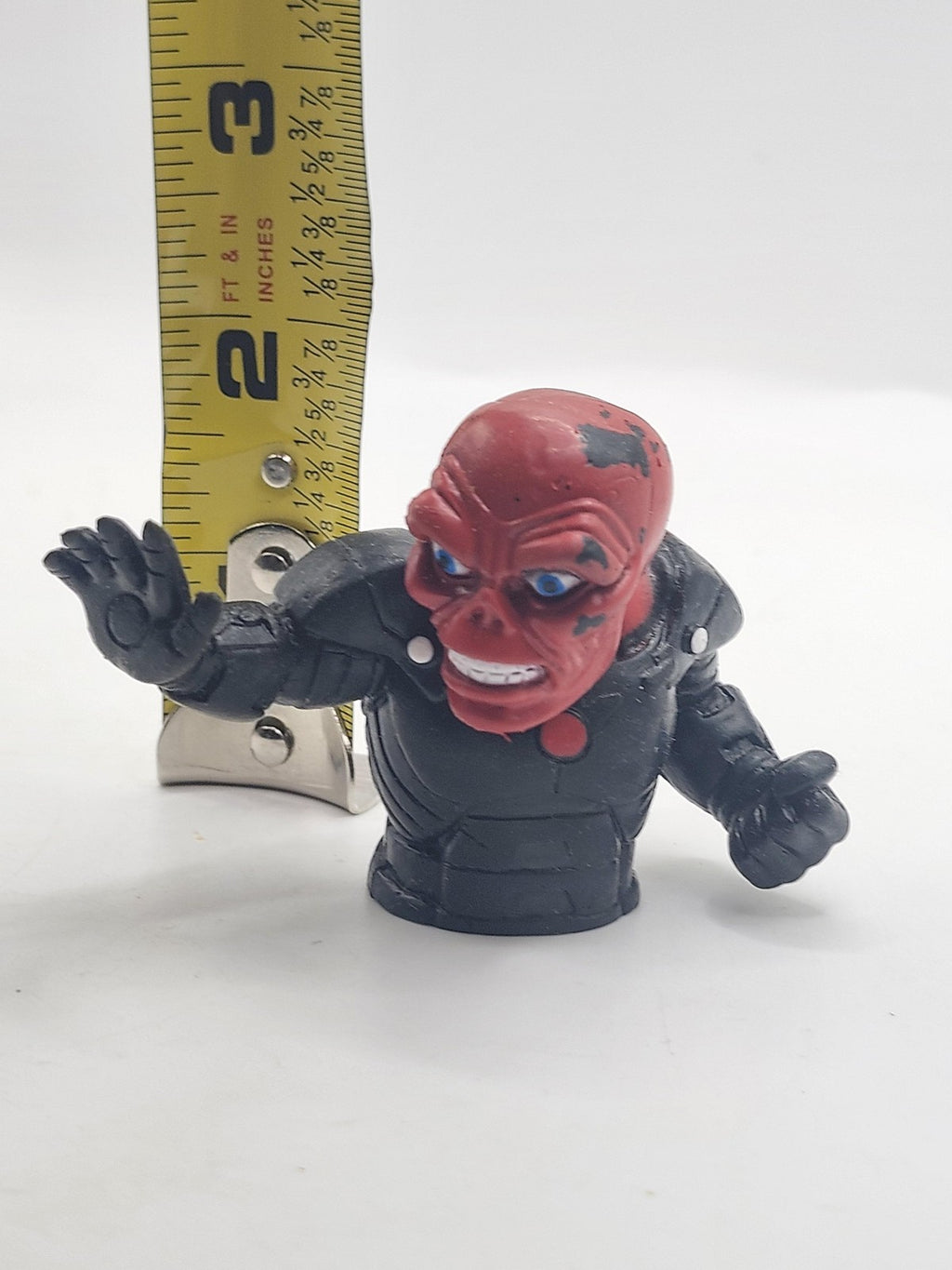 Marvel Red Skull Action Figure Body Torso Black Armor Small Plastic Toy Loose