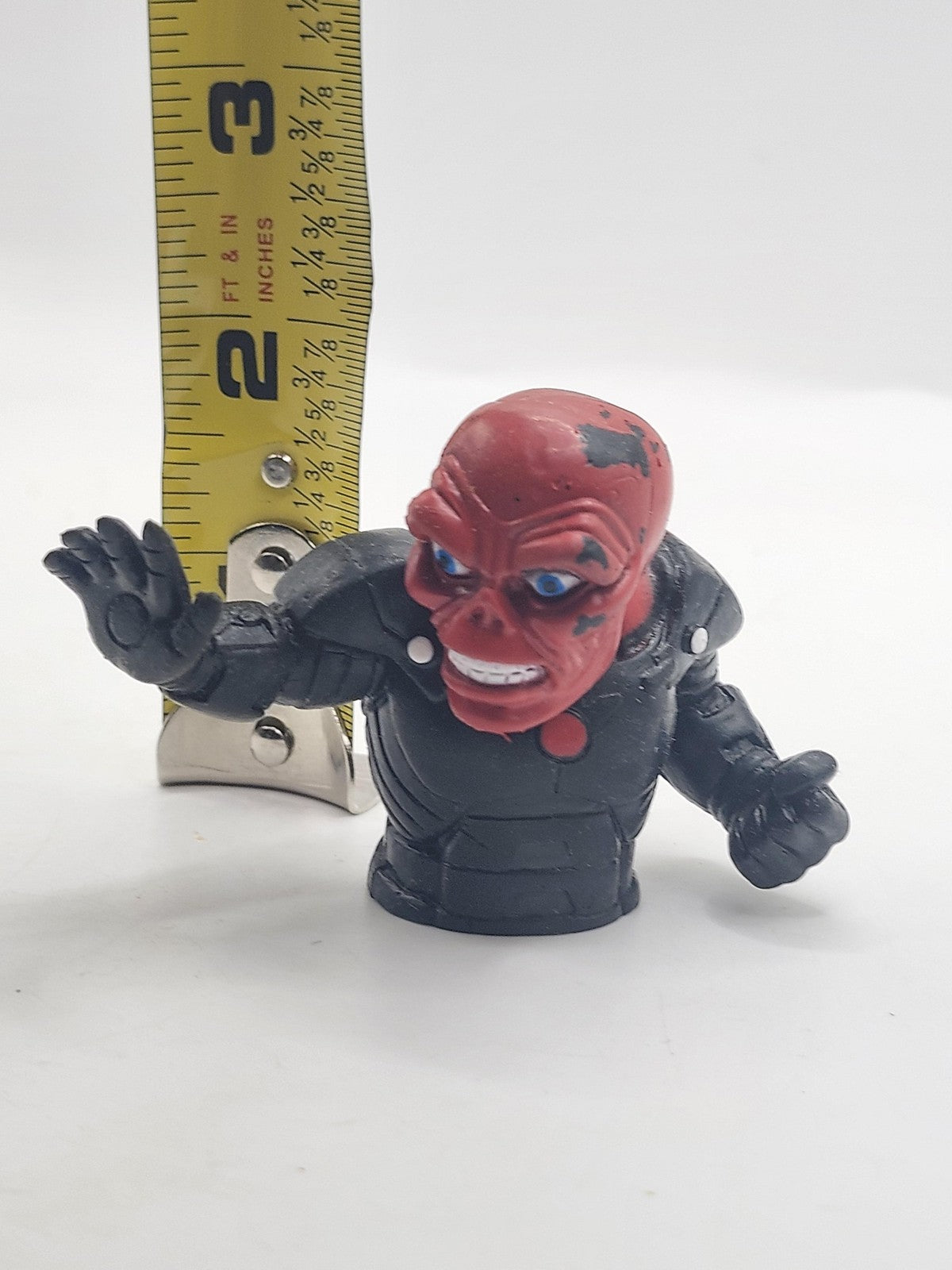 Marvel Red Skull Action Figure Body Torso Black Armor Small Plastic Toy Loose