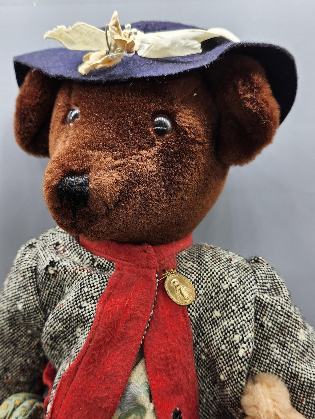 Vintage Boyds Bears Brown Teddy Bear Medium Dressed Plush Stuffed Toy Doll