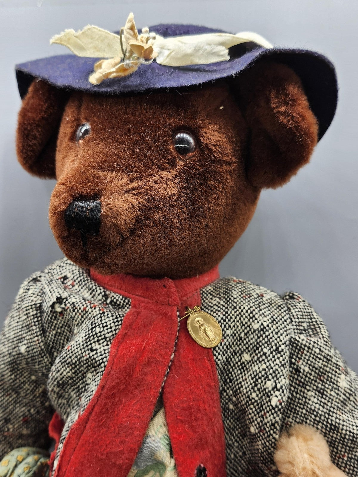 Vintage Boyds Bears Brown Teddy Bear Medium Dressed Plush Stuffed Toy Doll