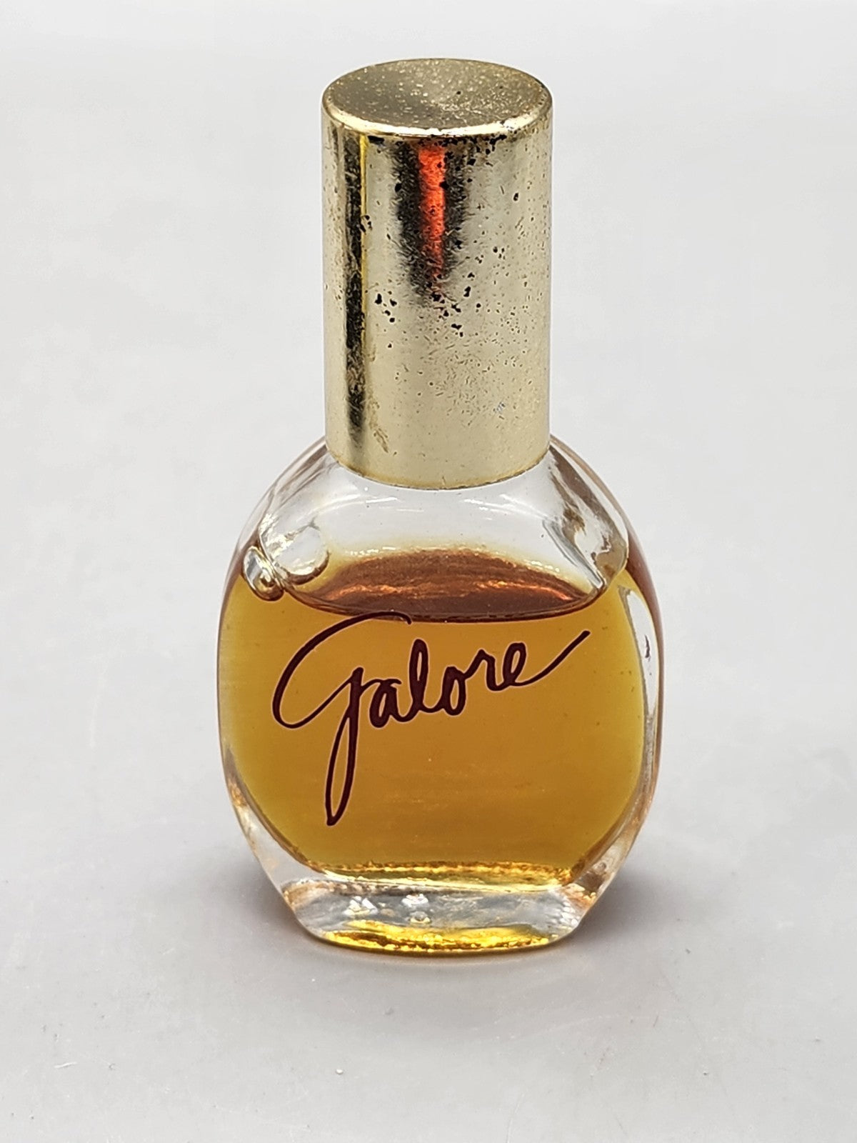 Vintage Faberge Galore Perfume Splash Bottle Partial Gold Cap