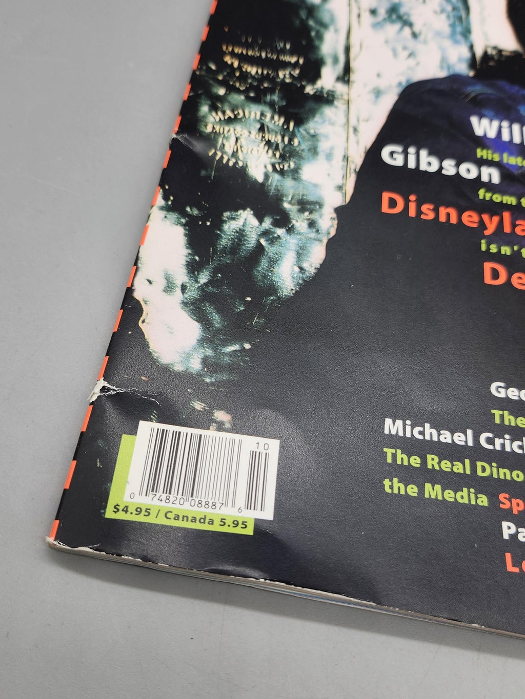 Vintage Wired William Gibson Disneyland With The Death Penalty Magazine 1993 USA