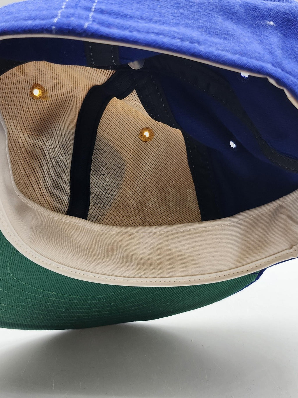 Vintage Milwaukee Brewers Hat Cap Fitted MLB Baseball New Era Mens 7 Blue 80s