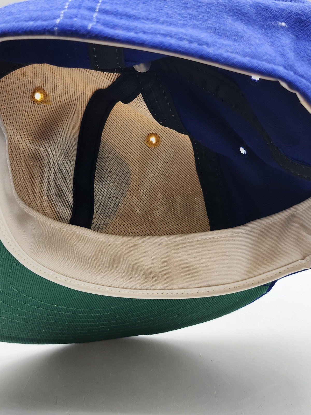 Vintage Milwaukee Brewers Hat Cap Fitted MLB Baseball New Era Mens 7 Blue 80s
