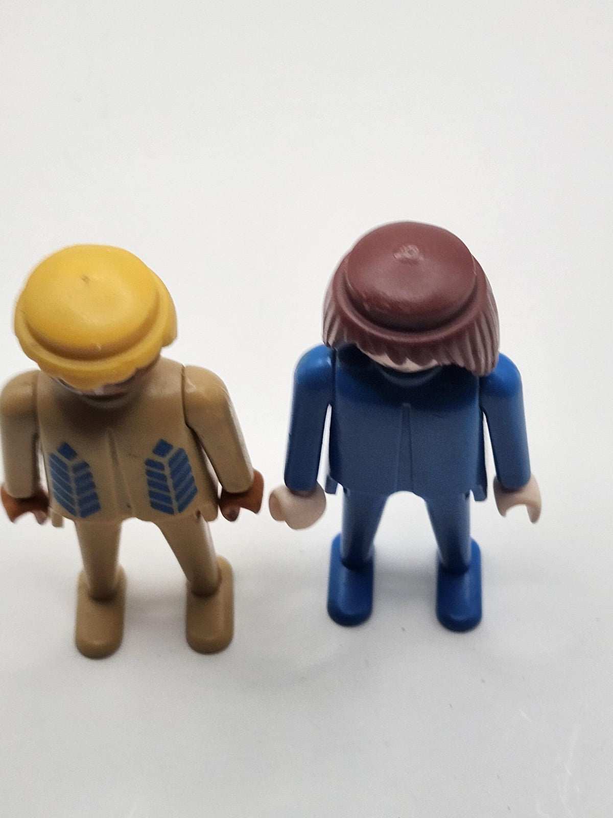 Vintage Playmobil Figure Lot 2 Action Figure Plastic Toy Loose Multicolor