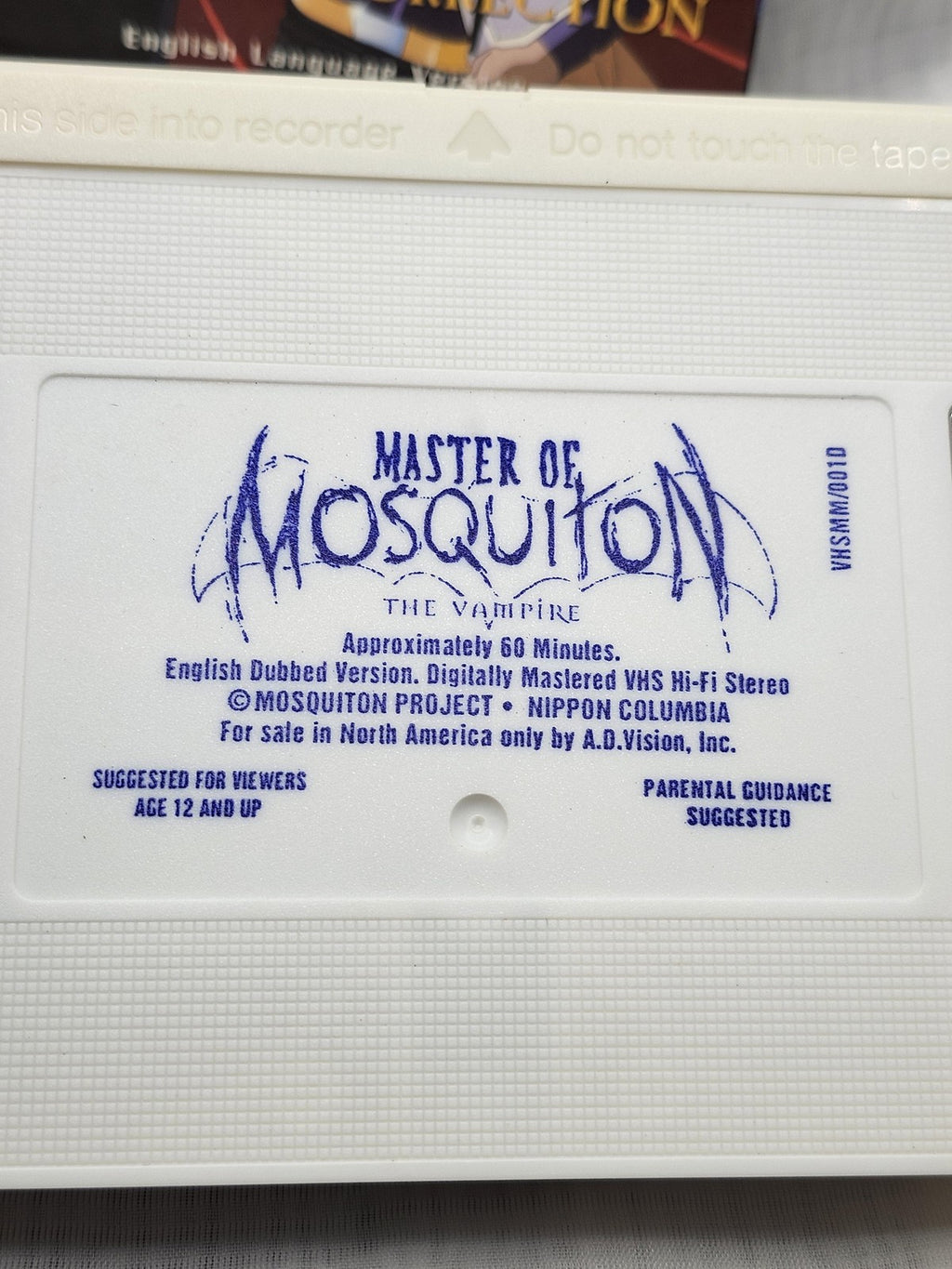 Vintage Master Of Mosquiton Vampire Resurrection VHS English Dub Anime Horror