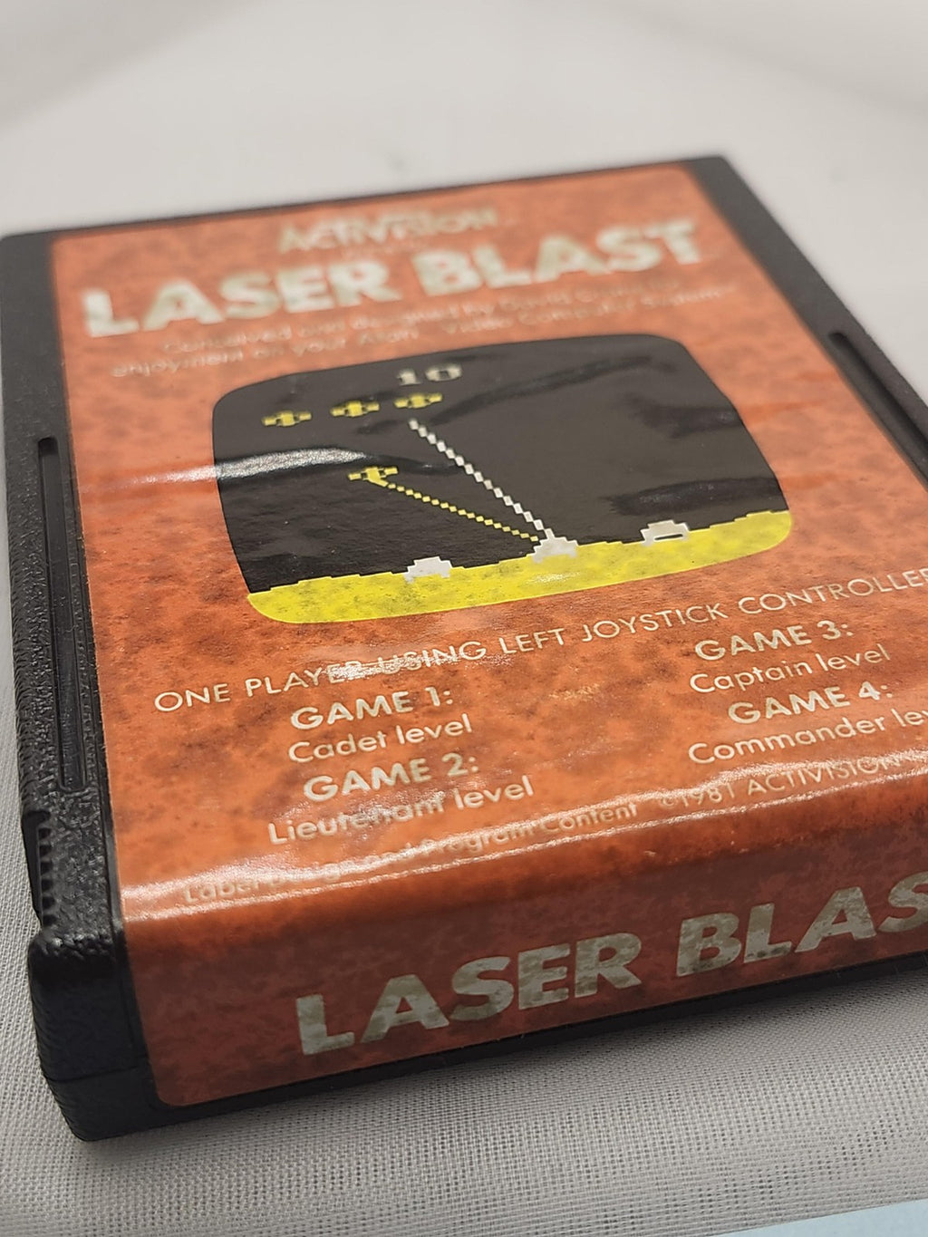 Laser Blast Atari 2600 Video Game Cartridge Activision Shooter NTSC-U/C 1981