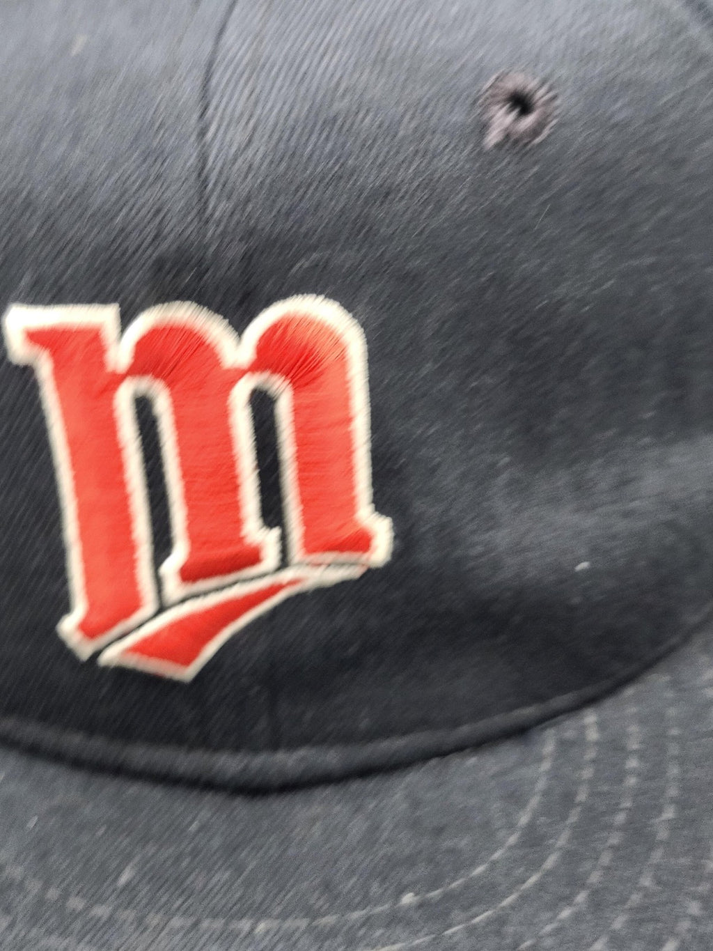 Vintage Milwaukee Brewers Hat Cap Fitted Mens 6 7/8 MLB Baseball New Era Blue