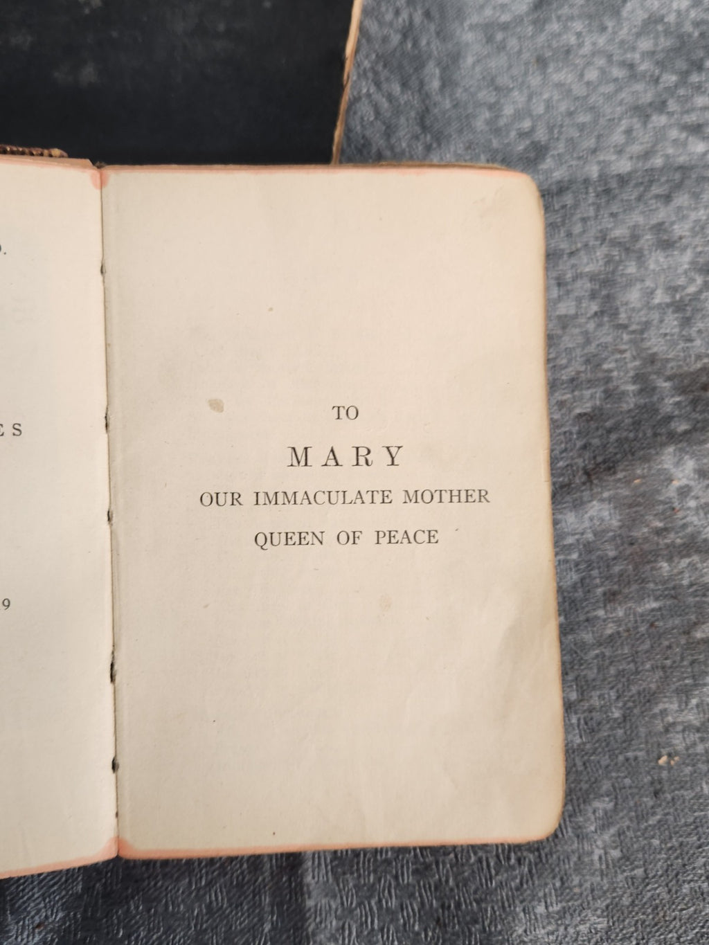 1919 The Spiritual Treasure Catholic Prayer Book + Way Of The Cross Pocket Lot