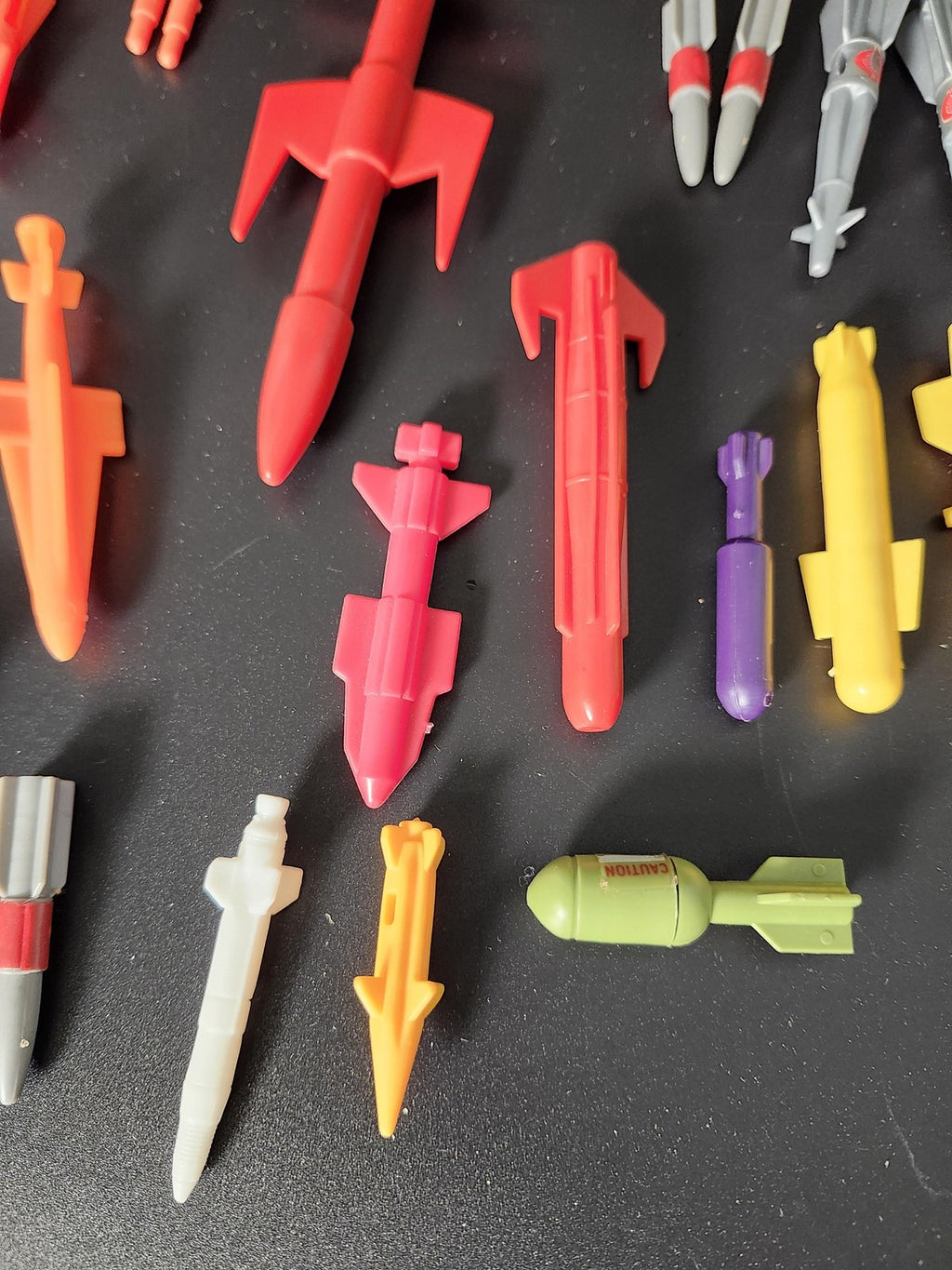 Gi Joe Action Figure Accessories Mixed Lot Missiles Bombs Plastic Toy Loose