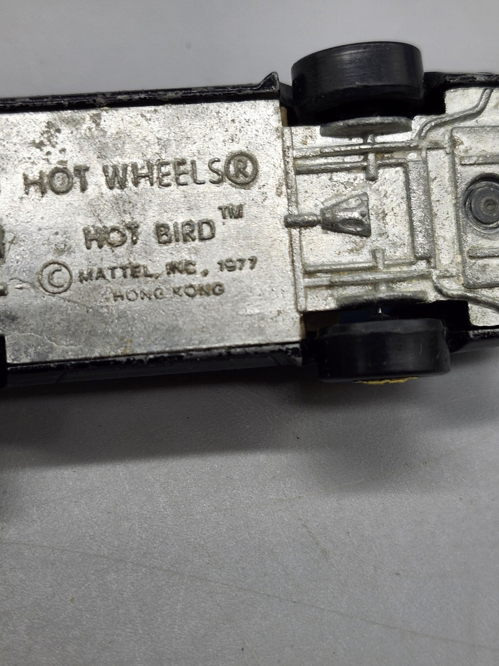 Vintage 1977 Hot Wheels Hot Bird 1:64 Diecast Car Black Pontiac Loose Hong Kong