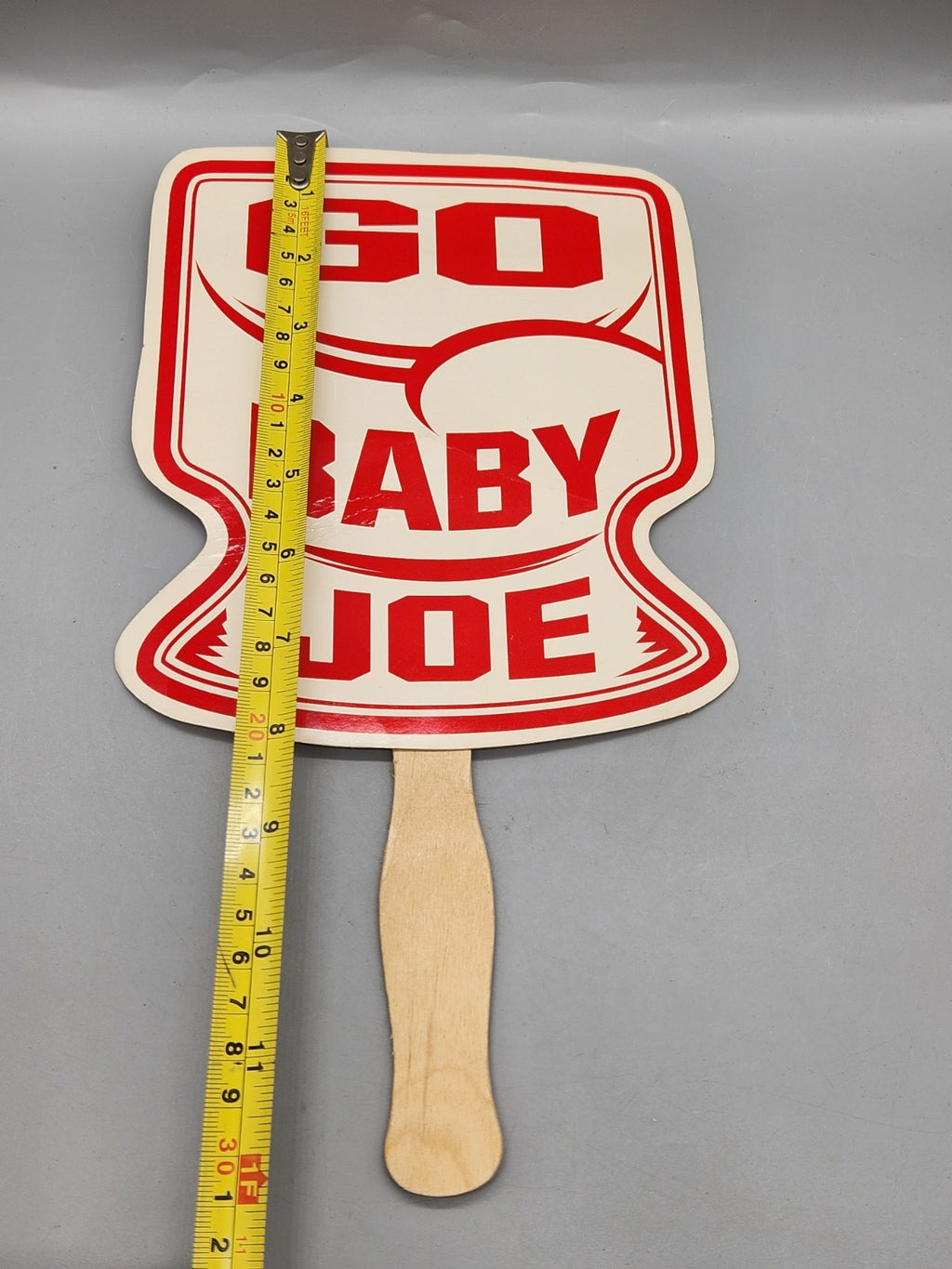 Vintage Go Baby Joe Buffalo WBUF 92.9 Chevrolet Promotional Hand Fan Advertising