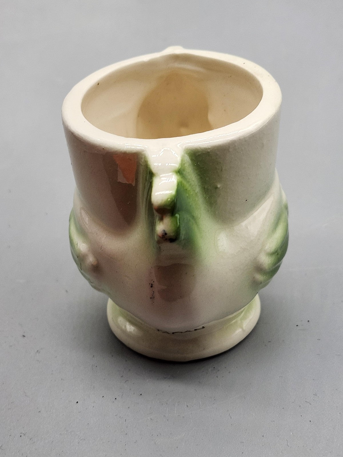 Vintage Unmarked White Ceramic Chicken Planter Figural Farmhouse Pottery Decor