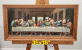 Vintage Hand Painted “The Last Supper” Framed Artwork Dorothy L. Stanton 1972...