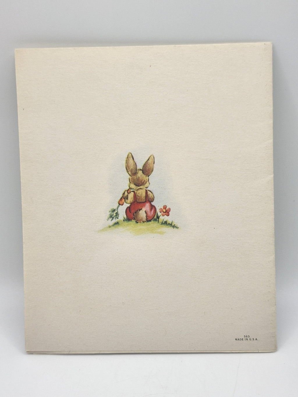 Vintage 1949 American Greetings Peter Rabbit Get Well Card Story Booklet USA 563