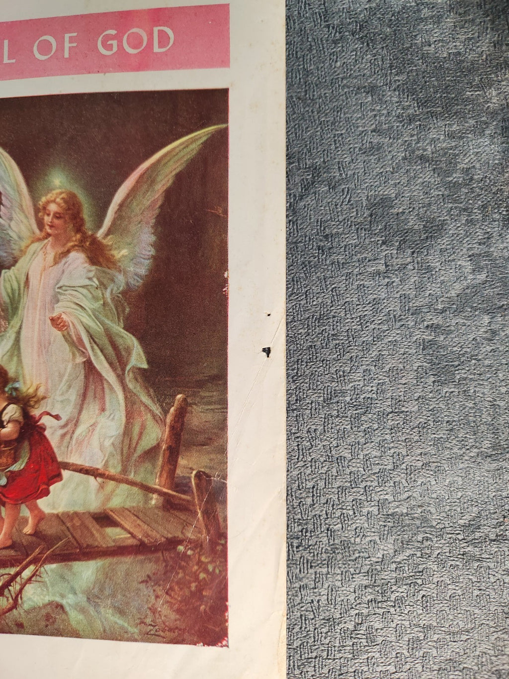 Vintage Catholic Religious Print Lot Sacred Heart Angel Of God Messenger Prints