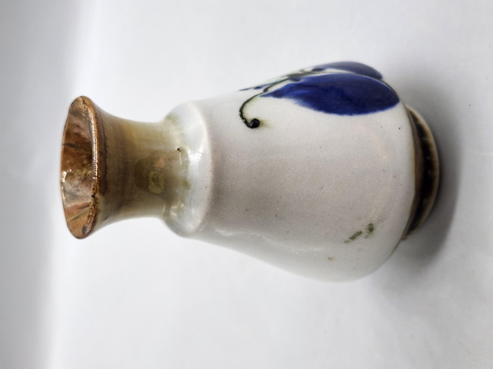 Multicolor Floral Mexican Ceramic Bud Vase Hand Painted Art Pottery Table Decor