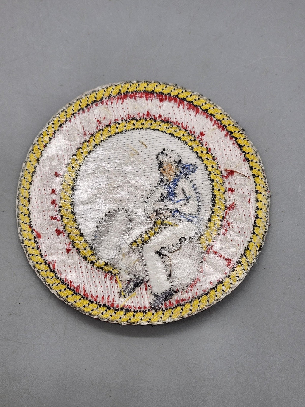 Friends Of Tin Can Sailors Navy Patch Round Red Blue Yellow Embroidered Cloth