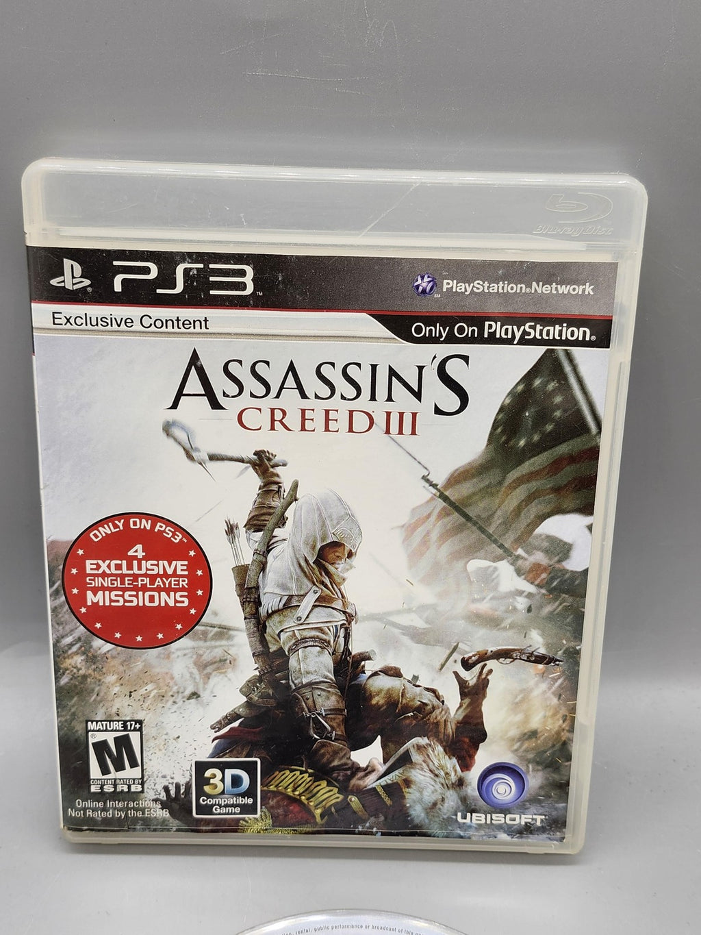 Assassin's Creed III PlayStation 3 PS3 Game M Ubisoft NTSC-U/C 2012 Manual
