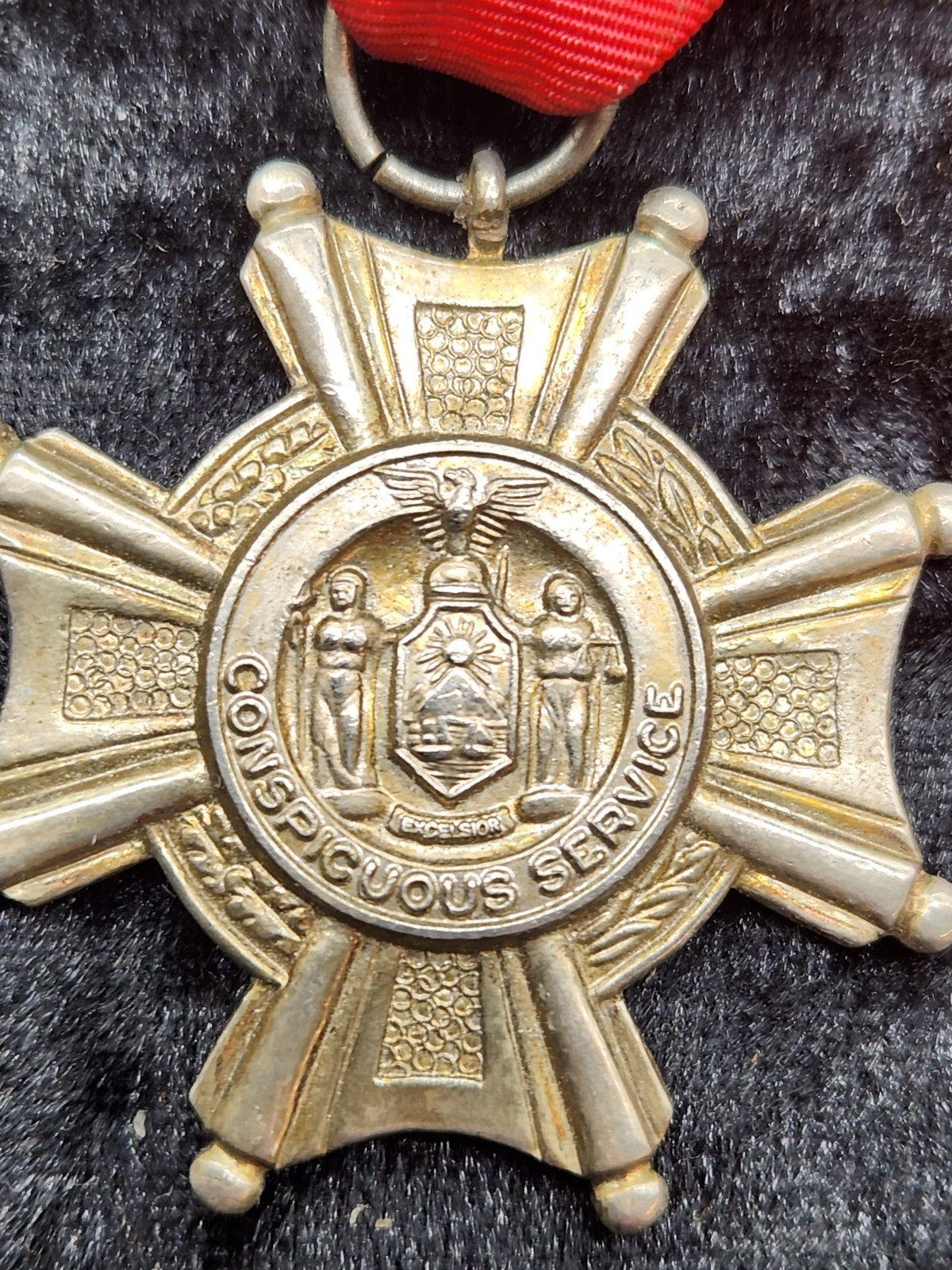 Vintage New York State Conspicuous Service Medal Governor Legislature Award...