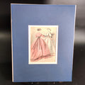 Vintage Les Modes Parisiennes Women Fashion Plate Steel Engraving French Matted