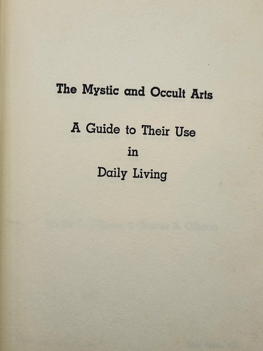 Vintage Mystic & Occult Arts Gibson & Gibson Green HC Peachtree USA 1971 Guide