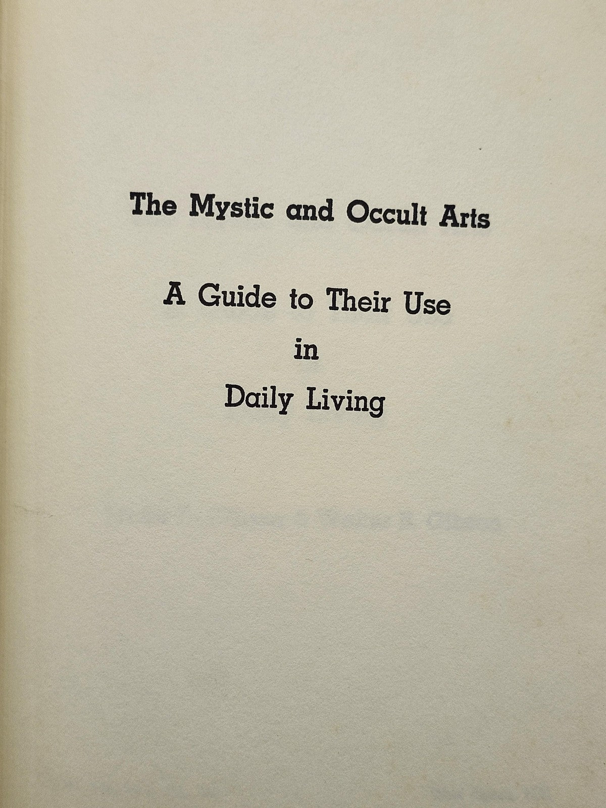 Vintage Mystic & Occult Arts Gibson & Gibson Green HC Peachtree USA 1971 Guide