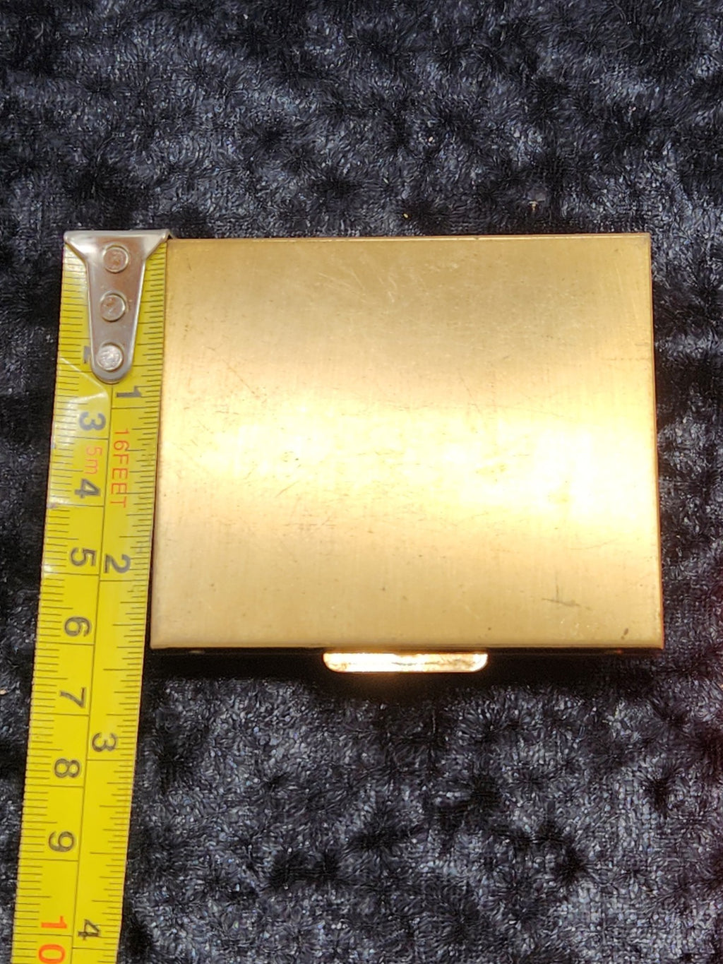 Vintage Brass Tone Photo Album Mini Brag Book Moth Butterfly Art Nouveau Style