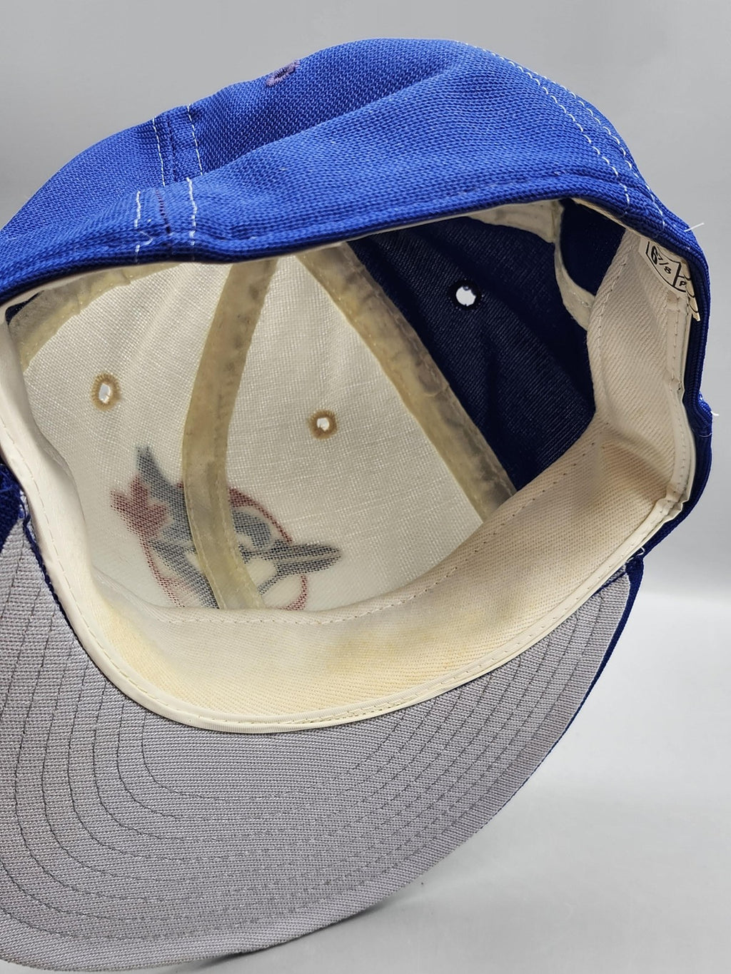 Vintage Toronto Blue Jays Hat Cap Fitted Mens 6 7/8 MLB Baseball New Era Blue