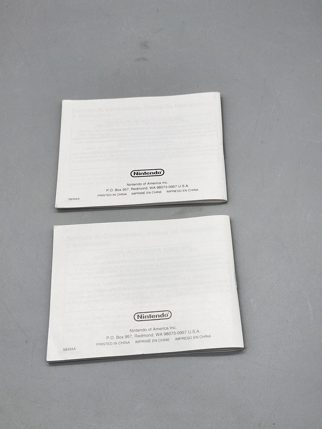 Nintendo Game Boy Advance SP Instruction Booklet Manual X2 Black C/AGT-USA