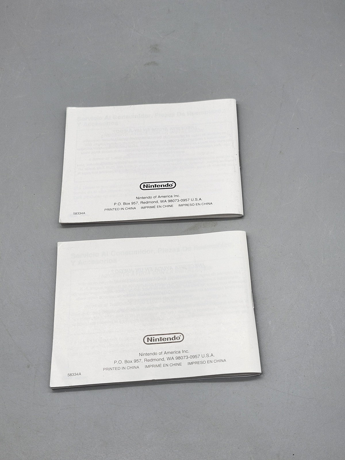 Nintendo Game Boy Advance SP Instruction Booklet Manual X2 Black C/AGT-USA