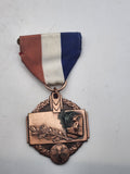 Vintage 1950 Polish American Athletic Games Erie PA Bronze Medal Award Ribbon