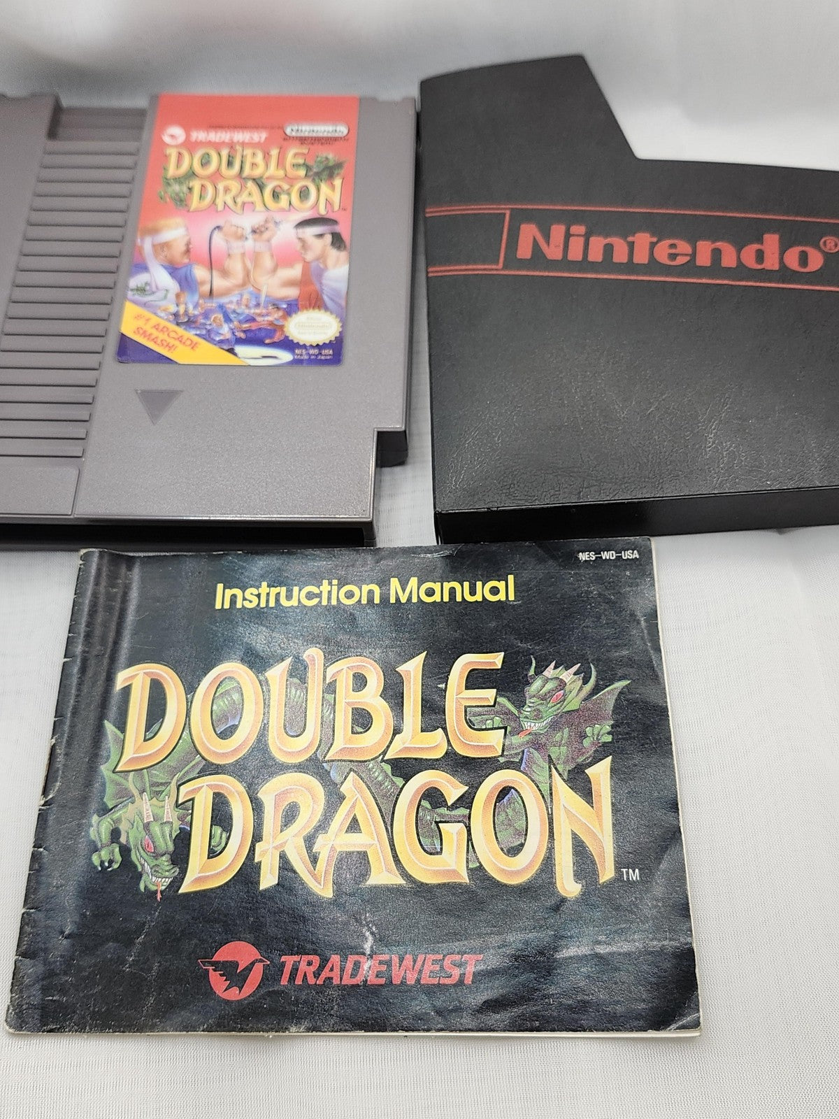 Double Dragon Nintendo NES Game Cart Manual Sleeve Tradewest NTSC-U/C 1988