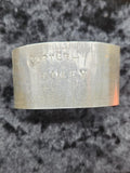 Silver Tone ID Cuff Bracelet Buster Bailey Verna Name Engraved Wide Jewelry Gift