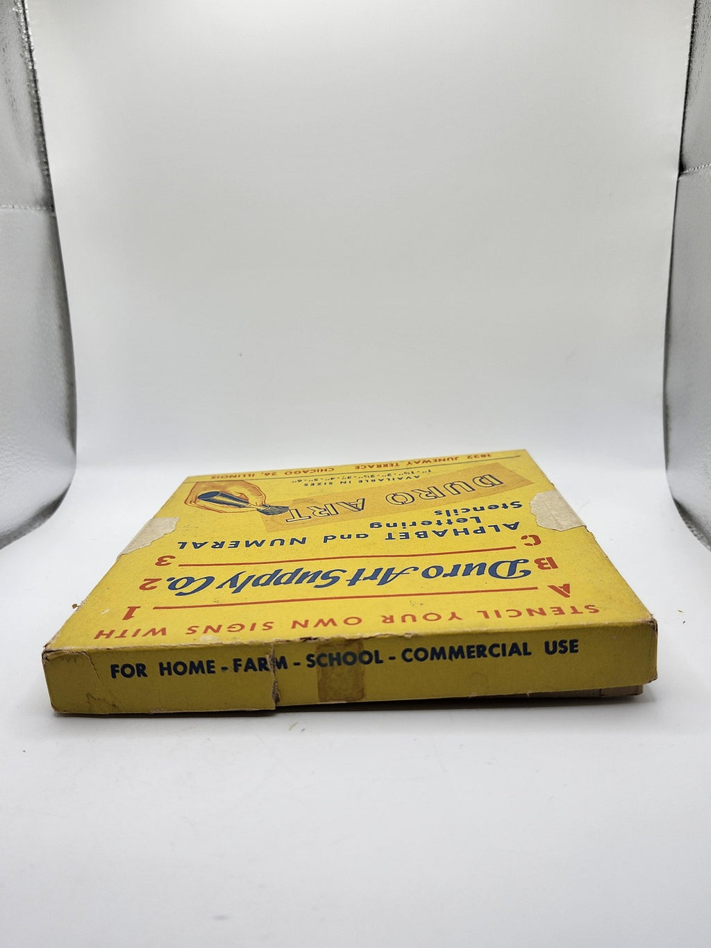 Vintage Duro Art Supply Alphabet Numeral Lettering Stencils Set 2 Inch Sign