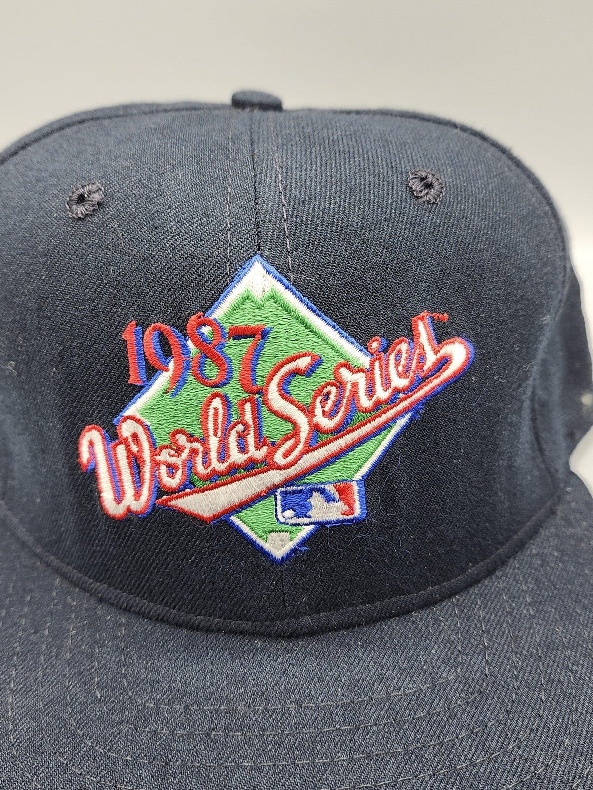 Vintage 1987 World Series Hat Cap Snap Back One Size MLB Baseball New Era Blue