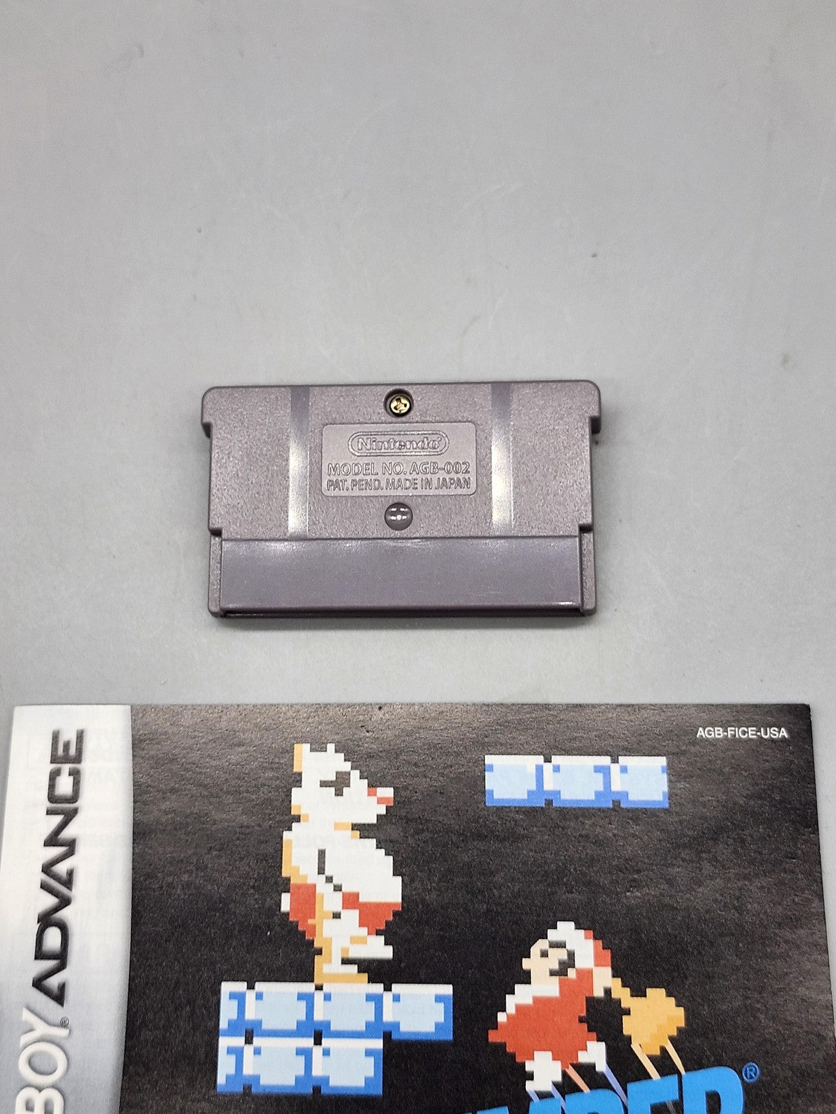 Ice Climber Classic NES Series Nintendo Game Boy Advance Cart Manual NTSC-U/C E