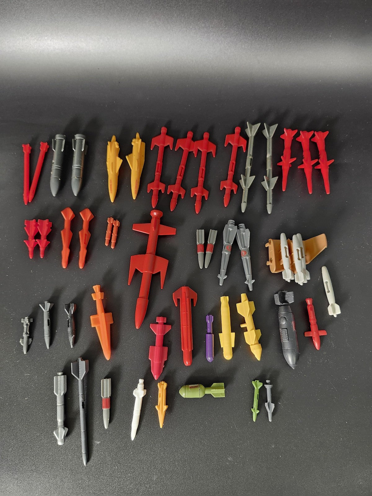 Gi Joe Action Figure Accessories Mixed Lot Missiles Bombs Plastic Toy Loose
