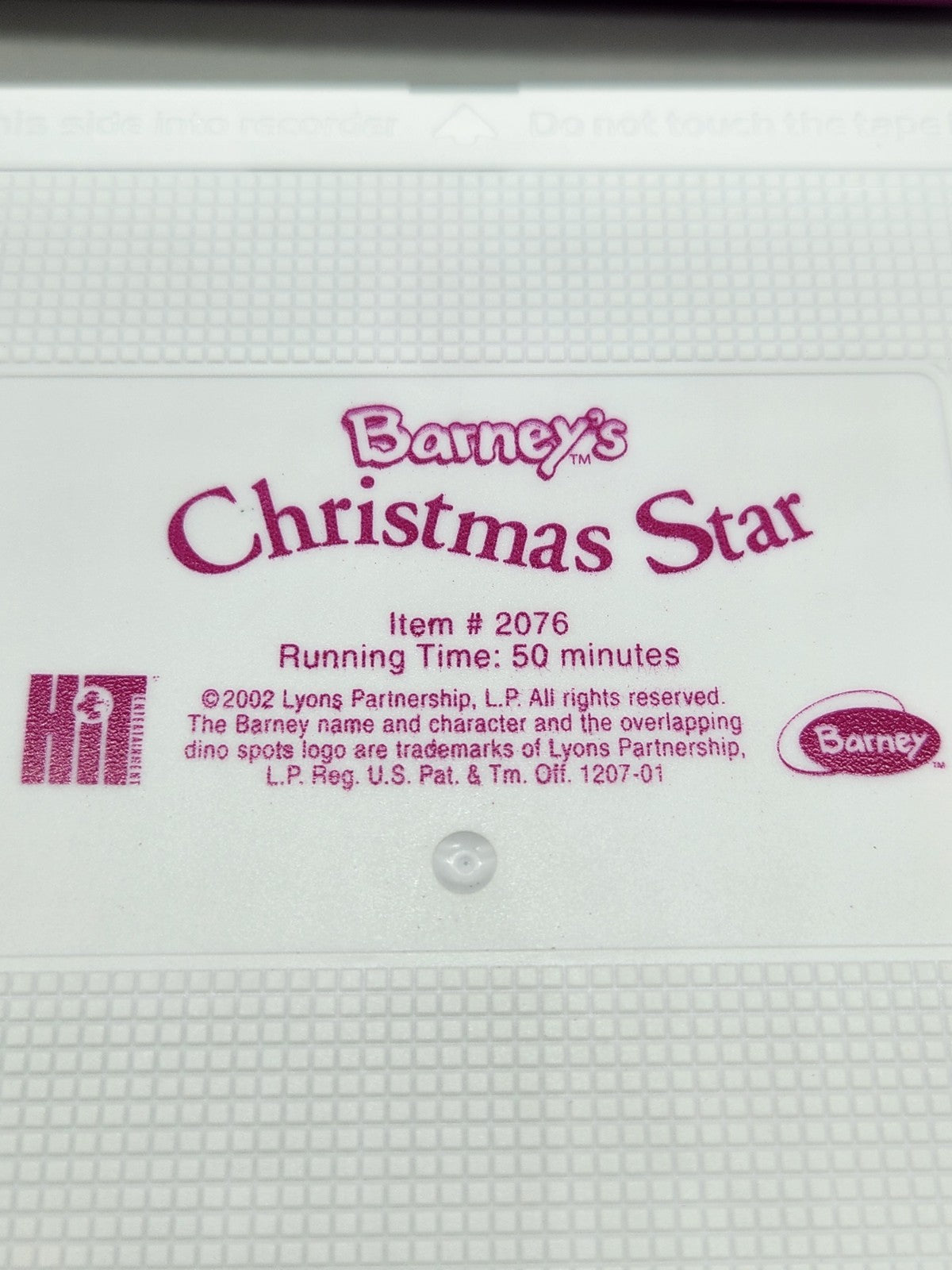 Barney’s Christmas Star VHS 2002 HIT Entertainment Holiday Movie Tested Kids...