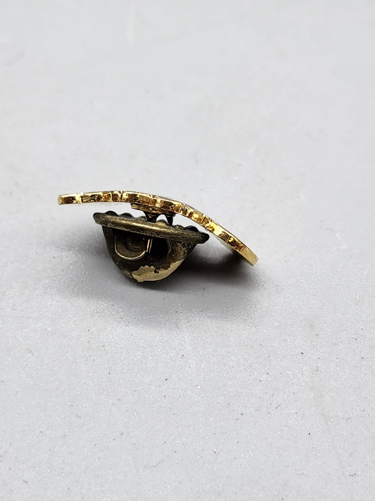 Vintage Gilley's Logo Lapel Pin Small Red Gold Tone Enamel Country Bar Decor