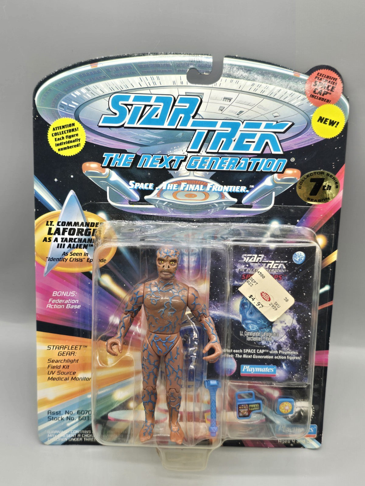 Star Trek TNG Lt. Commander La Forge Tarchannen III Alien Figure NOS