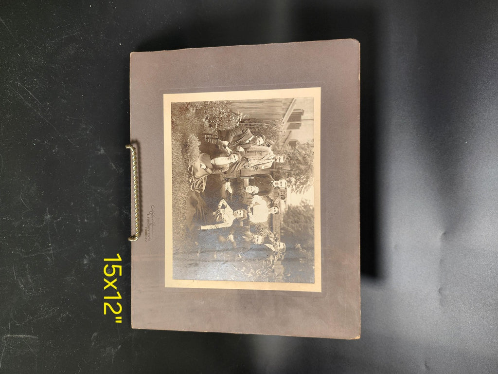Vintage Milne Toronto Cabinet Card Macnitties Family 8x10 Sepia Photo Canada