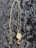 Arpeggio Necklace Watch Womens Gold Tone Teardrop Tassel Arabic Dial Parts