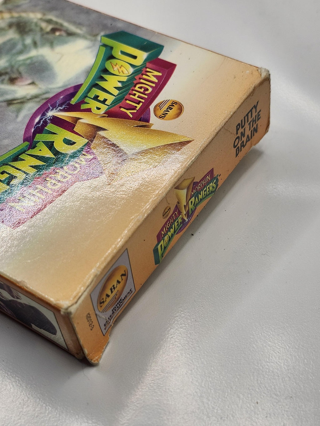 Vintage Mighty Morphin Power Rangers Putty On The Brain VHS Tape Kids TV Show